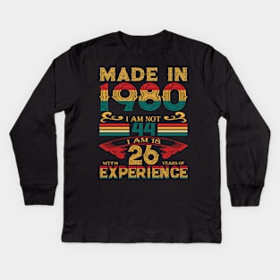 Made in 1980 Kids Long Sleeve T-Shirt